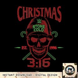 WWE Christmas Stone Cold Steve Austin Skull png, digital download, instant