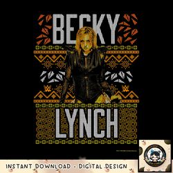 WWE Christmas Ugly Sweater Becky Lynch png, digital download, instant