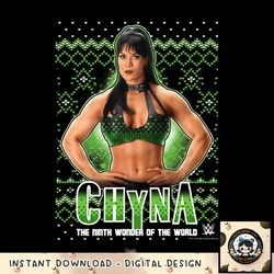 WWE Christmas Ugly Sweater Chyna Ninth Wonder png, digital download, instant