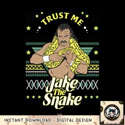 WWE Christmas Ugly Sweater Jake the Snake png, digital download, instant