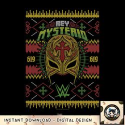 WWE Christmas Ugly Sweater Rey Mysterio png, digital download, instant