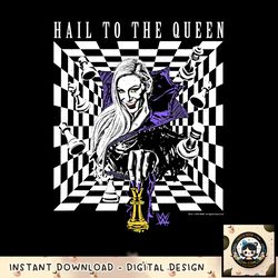 WWE Hail To The Queen Charlotte Flair Chess Portrait png, digital download, instant