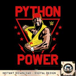 WWE Hulk Hogan Python Power Wrestling Poster png, digital download, instant
