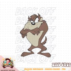 Kids Looney Tunes Youth Tasmanian Devil Classic Back Off Logo PNG Download copy