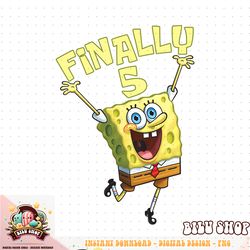 Mademark x SpongeBob SquarePants   Kids Original SpongeBob Square Pants   5th Birthday. Finally 5. T