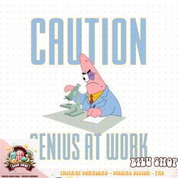 Mademark x SpongeBob SquarePants   Patrick Star   Caution Genius at Work PNG Download