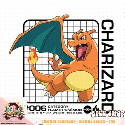 Pokemon  - Charizard Stats T-Shirt