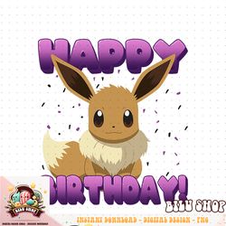 Pokemon  Birthday Eevee Big Face Happy Birthday T-Shirt