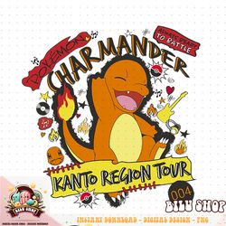 Pokemon  Charmander 004 Kanto Region Tour Music Poster T-Shirt