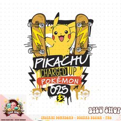 Pokemon  Pikachu Charged Up 025 Skater Pikachu Street Art T-Shirt