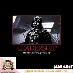 star wars darth vader leadership inspirational poster photo t-shirt