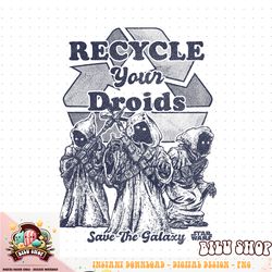 Star Wars Jawas Recycle Your Droids Save The Galaxy Portrait T-Shirt