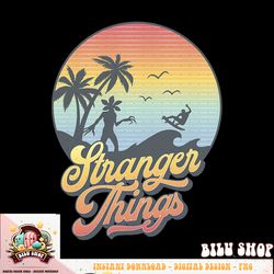 Stranger Things 4 Demogorgon Silhouette Sunset T-Shirt