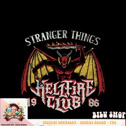 Stranger Things 4 Demon Hellfire Club 1986 Logo T-Shirt