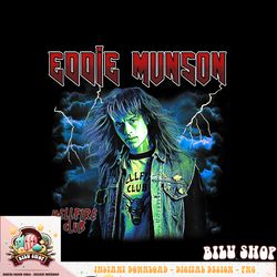 Stranger Things 4 Eddie Munson Lightning Clouds Poster T-Shirt