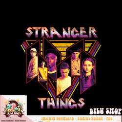 Stranger Things 4 Group Shot Geometric Panels T-Shirt