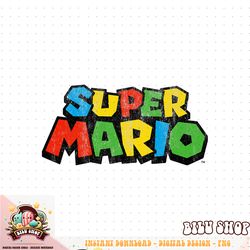 Super Mario Colorful Game Logo png download