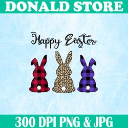 Easter Leopard Bunny Rabbit Palm Sunday Easter Day Png, Happy Easter Day Sublimation Design