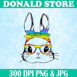 Happy Easter Day Pop It Bunny Face Glasses Easter Fidget Toy Easter Day Png, Happy Easter Day Sublimation Design