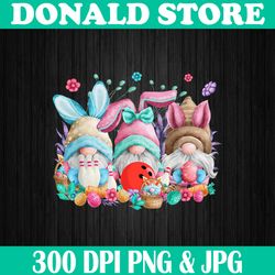 Happy Easter Eggs Bunny Gnomes Bowling Lover Easter Easter Day Png, Happy Easter Day Sublimation Design