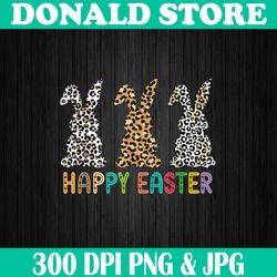 Leopard Happy Easter Day Bunny Easter Day Png, Happy Easter Day Sublimation Design