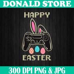 Video Game Easter Bunny Gaming Controller Gamer Easter Day Png, Happy Easter Day Sublimation Design
