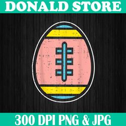 American Football Egg Cute Easter Ball Sports Player Team Easter Day Png, Happy Easter Day Sublimation Design