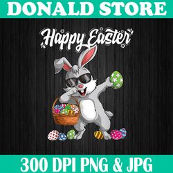 Dabbing Rabbit Easter Day Eggs Dab Bunny Easter Day Png, Happy Easter Day Sublimation