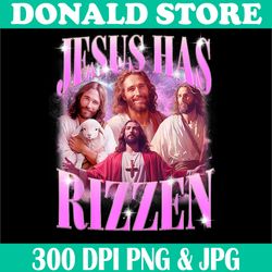 Vintage Jesus Has Rizzen Png, Christian Jesus Playing Basketball Png, PNG High Quality, PNG, Digital Download