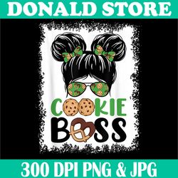 Cute Scout Cookie Boss Png, Girls Kidlife Png, Messy Bun Sunglasses Png,PNG High Quality, PNG, Digital Download