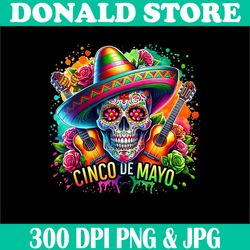 Cinco De Mayo Png, Mexican Skull Fiesta 5 De Mayo Png,PNG High Quality, PNG, Digital Download