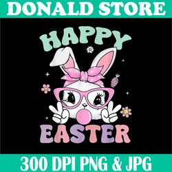 Cute Bunny Face Bublegum Png, Happy Easter Png, PNG High Quality, PNG, Digital Download