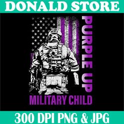 Purple Up Military Child Png, Purple Up For Military Png, Military Child Month Boys Girls Png, PNG High Quality, PNG