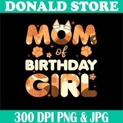 Mom Of Birthday Girl Png, PNG High Quality, PNG, Digital Download