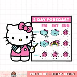 Hello Kitty Cute Weather Forecast Sunny Rainbows Clouds PNG Download copy