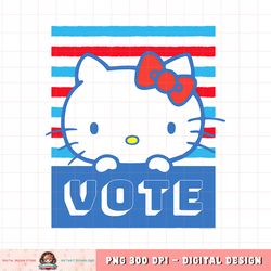 Hello Kitty Vote Stripes png, digital download, instant