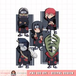Naruto Shippuden Anti Leaf Group Five Chibi png, digital download, instant