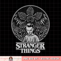 Netflix Stranger Things Eleven And Demogorgon Circle png, digital download, instant
