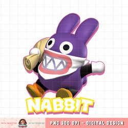 Super Mario Nabbit Action Pose Portrait Logo png, digital download, instant