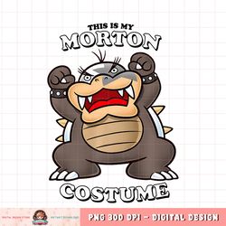Super Mario This Is My Morton Costume Premium png, digital download, instant