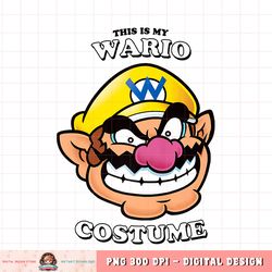 Super Mario This Is My Wario Costume Premium png, digital download, instant