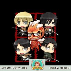 Attack on Titan Character Montage PNG Download copy