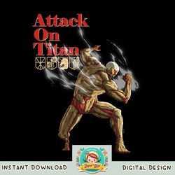 Attack on Titan Colossal Titan with Symbols PNG Download copy