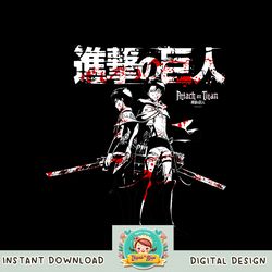 Attack on Titan Levi and Eren Blood PNG Download copy