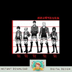 Attack on Titan Lineup On Black PNG Download PNG Download copy