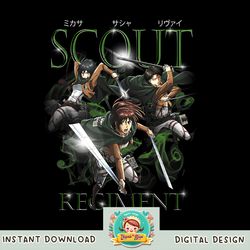 Attack on Titan Smokey Scout Regiment Group PNG Download copy