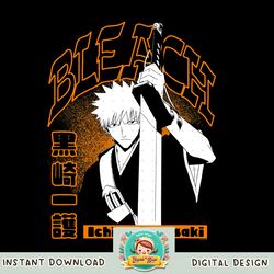 Bleach Ichigo and Arched Logo PNG Download copy