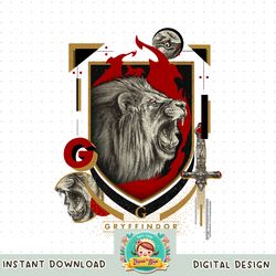 Harry Potter Gryffindor Shield Realistic Lion PNG Download copy