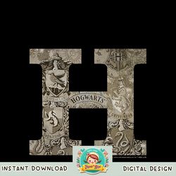 Harry Potter H Hogwarts Crest Fill PNG Download copy