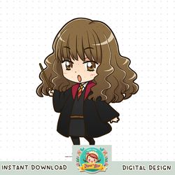 Harry Potter Hermione Granger Anime Style Portrait PNG Download copy